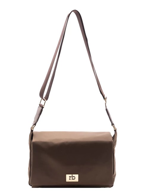 ROCCOBAROCCO GLORIA Shoulder bag with flap dark brown - Women’s Bags