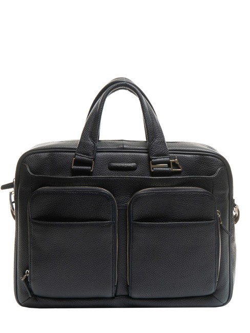 PIQUADRO MODUS 13" Laptop Briefcase, Leather blue - Work Briefcases