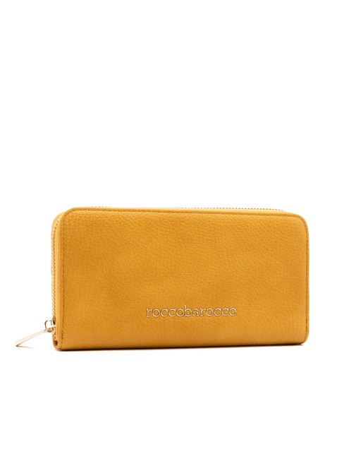 ROCCOBAROCCO ADELE Large zip around wallet ocra yellow - Women’s Wallets