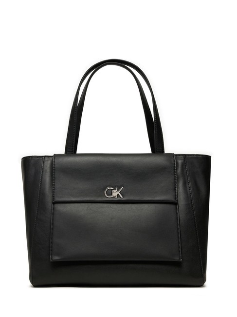 CALVIN KLEIN CK MEDIUM Shopping bag with pocket pvh black - Women’s Bags