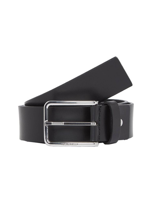 CALVIN KLEIN GS ADJ Leather belt, shortenable pvh black - Belts
