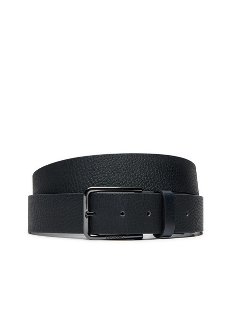 CALVIN KLEIN GS ADJ Leather belt, shortenable navy - Belts