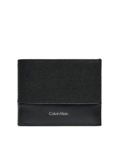 CALVIN KLEIN CK MUST Leather wallet, coin purse black caviar grain/smooth - Men’s Wallets