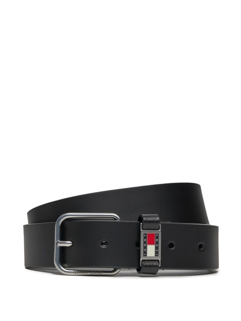 TOMMY HILFIGER TOMMY JEANS SCANTON Leather belt black - Belts