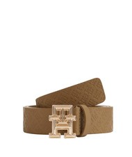 TOMMY HILFIGER TH MONOGRAM Leather belt - Belts