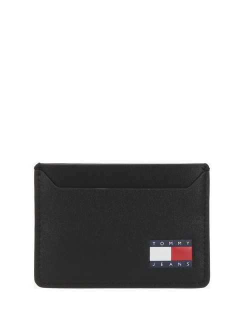 TOMMY HILFIGER TOMMY JEANS Heritage Flat card holder black - Women’s Wallets
