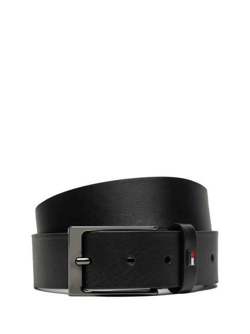 TOMMY HILFIGER LAYTON Leather belt black - Belts