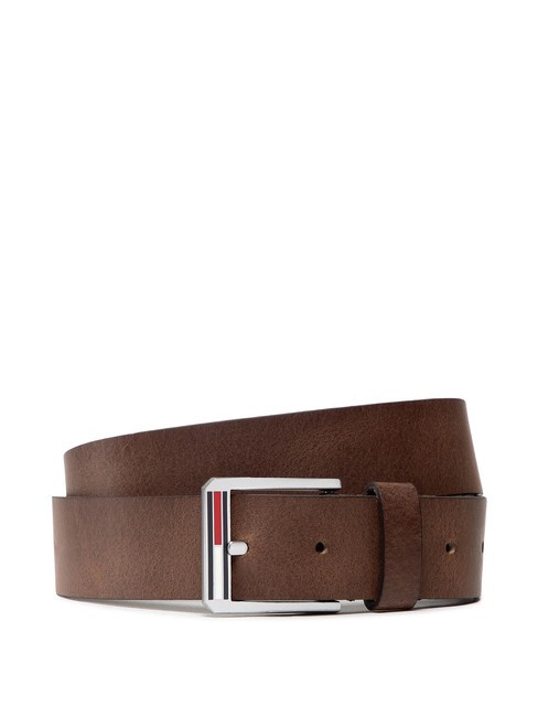 TOMMY HILFIGER LAYTON Leather belt cognac - Belts