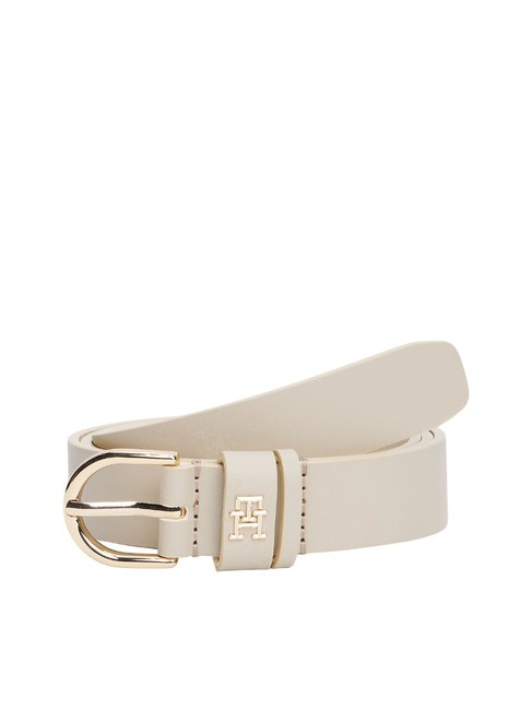 TOMMY HILFIGER ESSENTIAL EFFORTLESS Leather Belt Made in Italy sugarcane - Belts