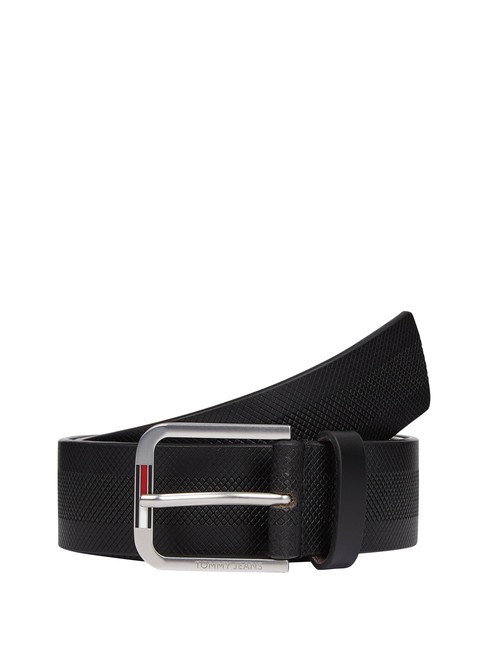 TOMMY HILFIGER TOMMY JEANS AUSTIN Leather belt black - Belts