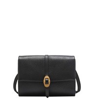 COCCINELLE DORIAN Hammered leather mini shoulder bag Black - Women&rsquo;s Bags - 1