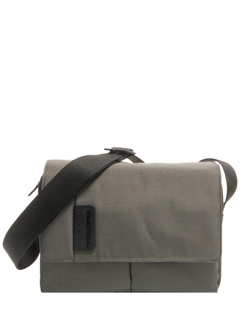 PIQUADRO P16  Small messenger in leather and fabric CLASSY - Work Briefcases