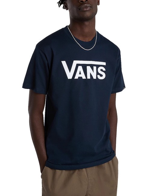 VANS CLASSIC Short sleeve cotton t-shirt navy/white - T-shirt