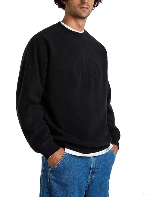 VANS CARLO LOOSE Crewneck fleece sweatshirt black - T-shirt