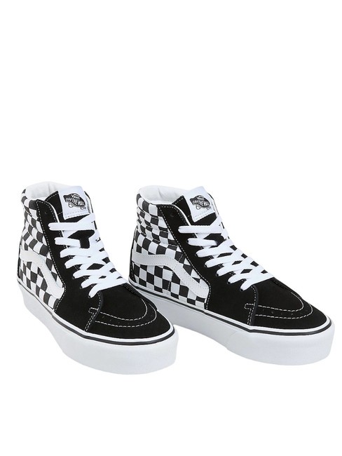 VANS SK8-HI Platform 2.0 High sneakers checkerboard/true white - Unisex shoes