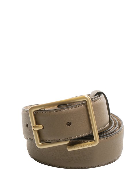 PIQUADRO ASHLEY Leather belt BEIGE - Belts