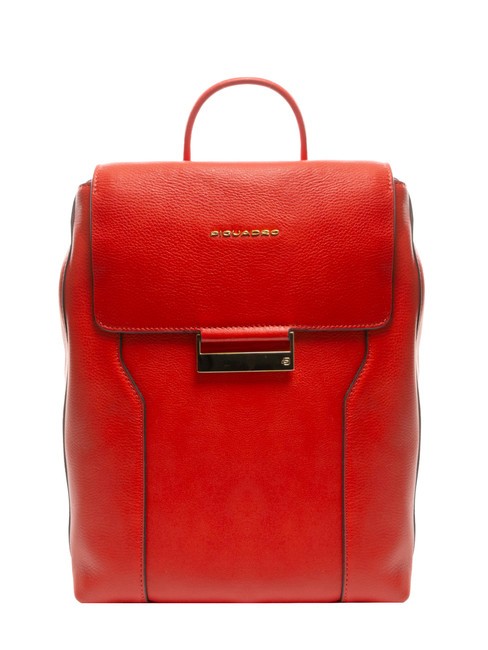 PIQUADRO W99  Leather backpack RED - Laptop backpacks