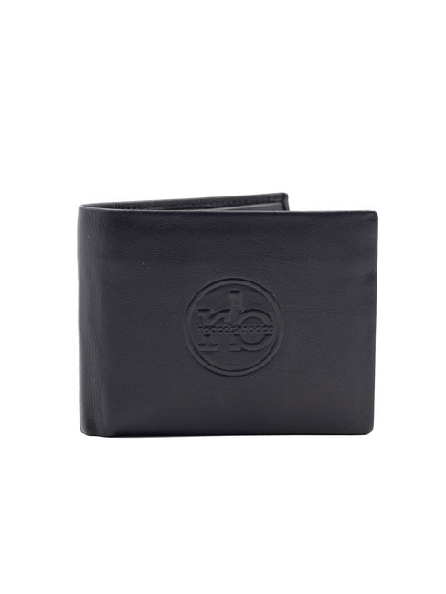 ROCCOBAROCCO ROUND Leather Coin Purse Wallet blue - Men’s Wallets