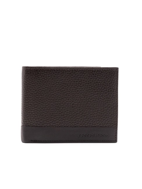 ROCCOBAROCCO ROBERT 8cc Hammered Leather Wallet dark brown - Men’s Wallets