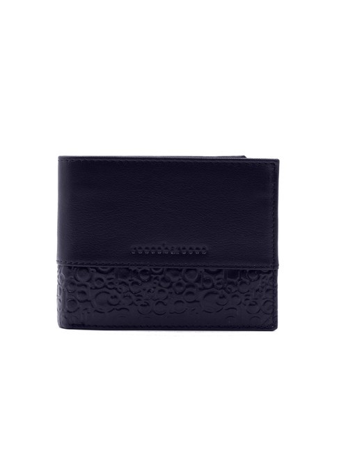 ROCCOBAROCCO BRYAN Leather wallet flap and coin purse navy - Men’s Wallets