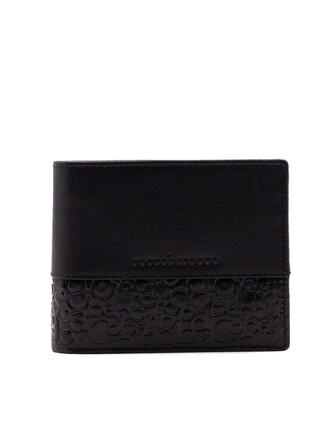 ROCCOBAROCCO BRYAN Leather wallet with flap black - Men’s Wallets