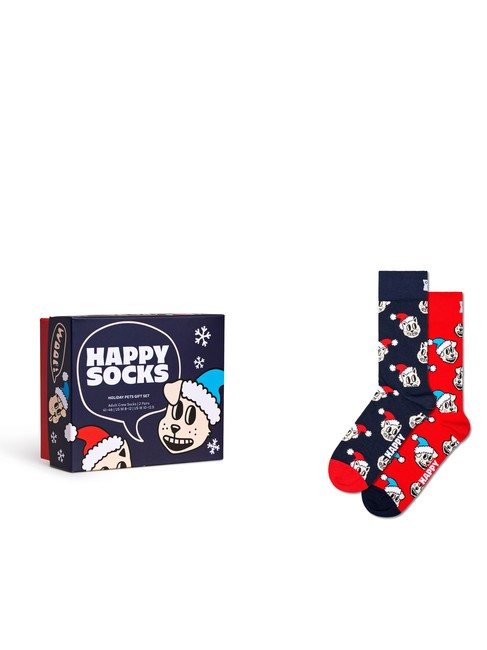 HAPPY SOCKS HOLIDAY CAT&DOG Gift set socks 2 pairs blue - Women's Socks