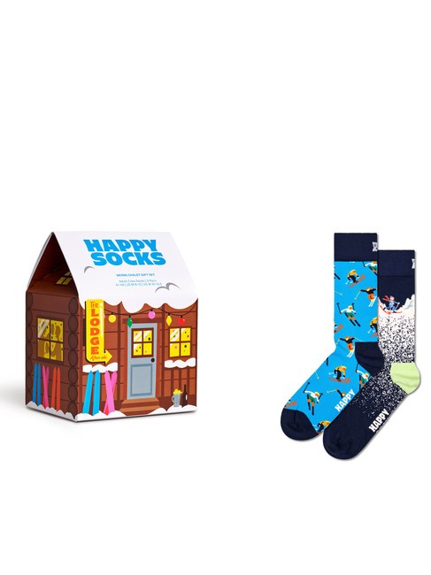 HAPPY SOCKS SKIING CHALET Gift set socks 2 pairs brown - Unisex Socks