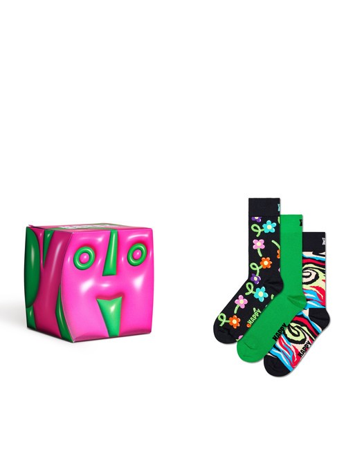 HAPPY SOCKS HYPER CUBE Gift set socks 3 pairs navy - Women's Socks