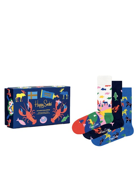 HAPPY SOCKS SO SWEDISH Gift set socks 3 pairs white - Women's Socks