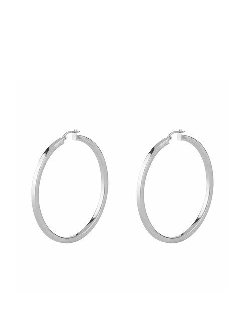 GUESS HOOPS I DID IT AGAIN Thin Hoop Earrings SILVER - Earrings