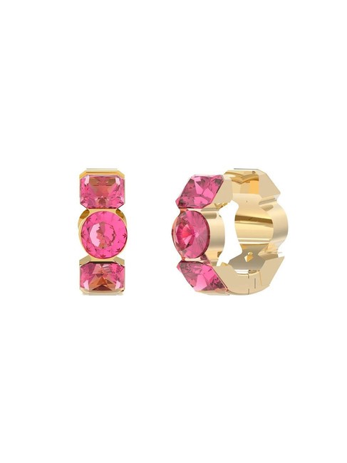 GUESS CRAZY EARRINGS Geometric earrings yellow gold/fuchsia - Earrings