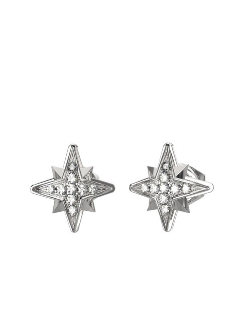 GUESS IN THE SKY Star earrings with zirconia SILVER - Earrings