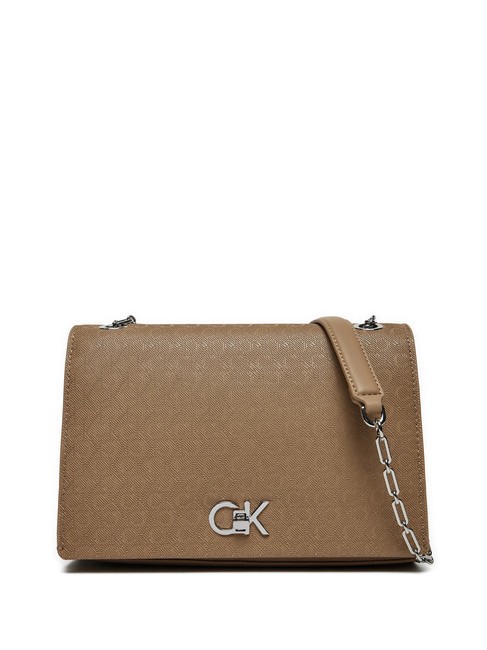 CALVIN KLEIN CK MEDIUM CONV Shoulder bag with flap amphora mono pu - Women’s Bags