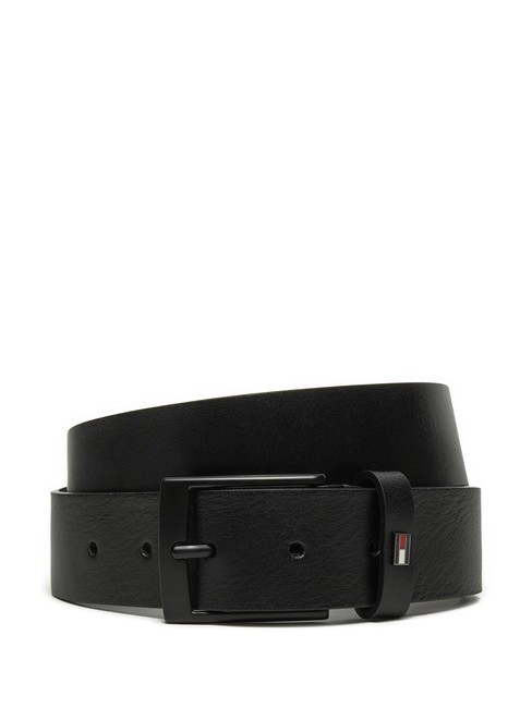 TOMMY HILFIGER ADAN Leather belt black - Belts