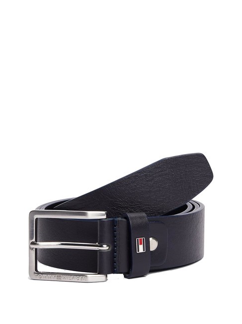 TOMMY HILFIGER OLIVER  Shortenable leather belt space blue - Belts