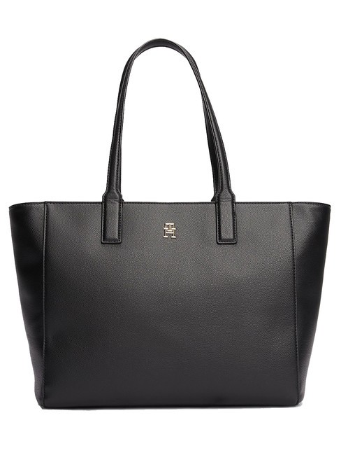 TOMMY HILFIGER TH SOFT LOGO Shopping Bag black - Women’s Bags