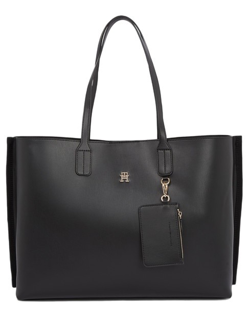 TOMMY HILFIGER TH DISTINCT Shoulder Shopping Bag black - Women’s Bags