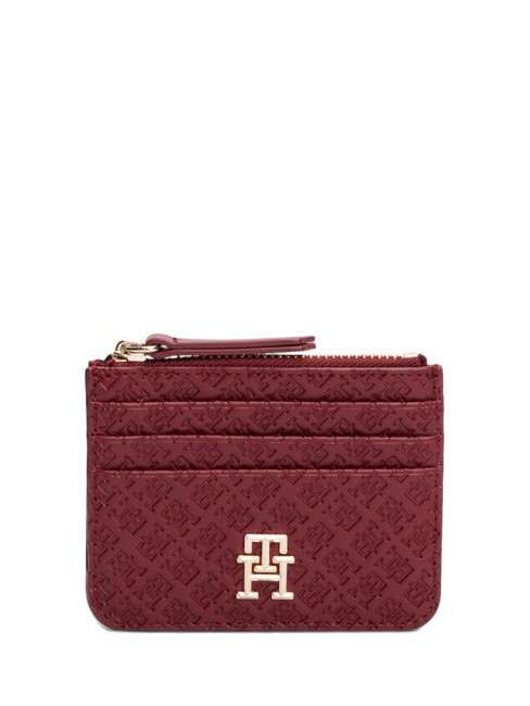 TOMMY HILFIGER TH ETERNITY Zip card holder raspberry truffle - Women’s Wallets