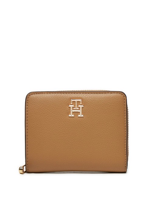 TOMMY HILFIGER TH SOFT LOGOTAPE Medium zip around wallet safari canvas - Women’s Wallets