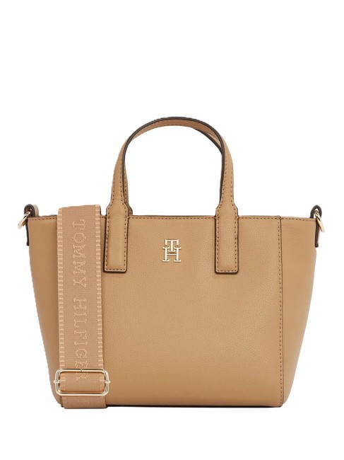 TOMMY HILFIGER TH SOFT LOGO Handbag, with shoulder strap safari canvas - Women’s Bags