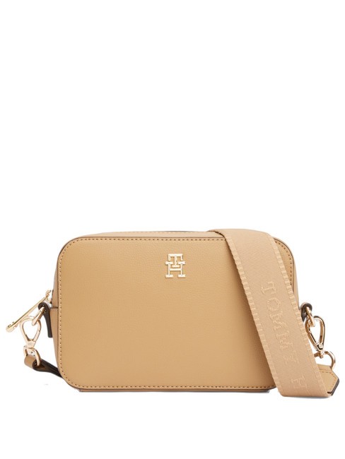 TOMMY HILFIGER TH SOFT LOGO Mini Shoulder Bag safari canvas - Women’s Bags