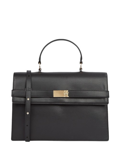 TOMMY HILFIGER TH HERITAGE Handbag, with shoulder strap black - Women’s Bags