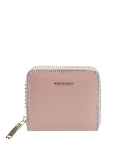 PIQUADRO BLUE SQUARE Mini Wallet PINK 3 - Women’s Wallets