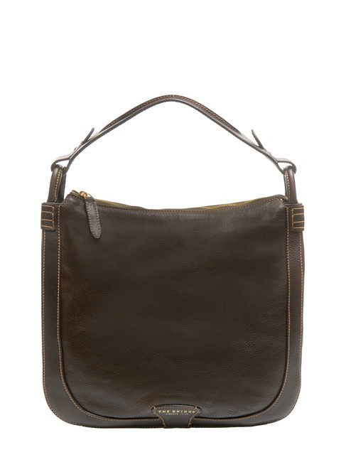 THE BRIDGE AMAZ Leather satchel bag BROWN - Women’s Bags