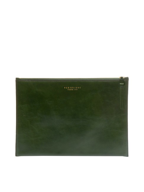 THE BRIDGE MARGHERITA Leather Envelope Clutch english green abb. gold - Women’s Bags