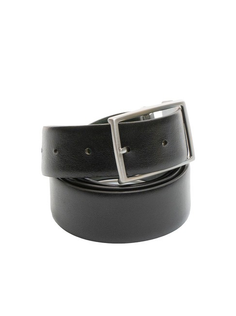 THE BRIDGE BRUNELLESCHI Reversible leather belt malachite/black nickel free - Belts