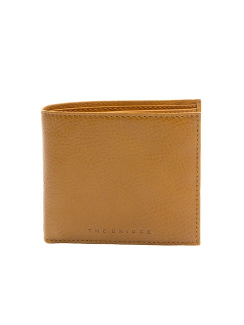 THE BRIDGE ETTORE Leather Coin Purse Wallet curry abb dark ruthenium - Men’s Wallets