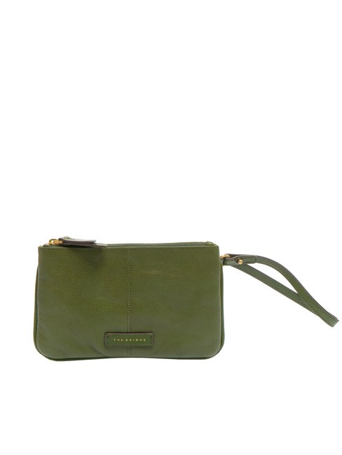 THE BRIDGE ELISABETTA Leather clutch with cuff cypress abb. gold - Women’s Bags