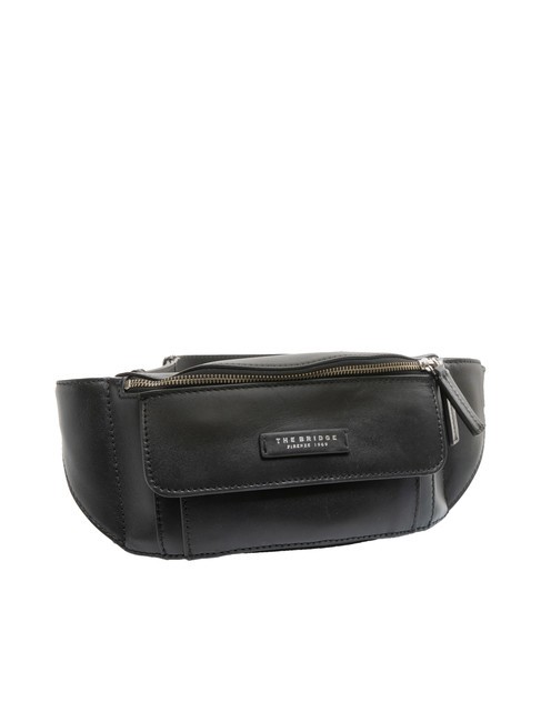 THE BRIDGE ALBERTO  Leather bum bag Black - Women’s Bags