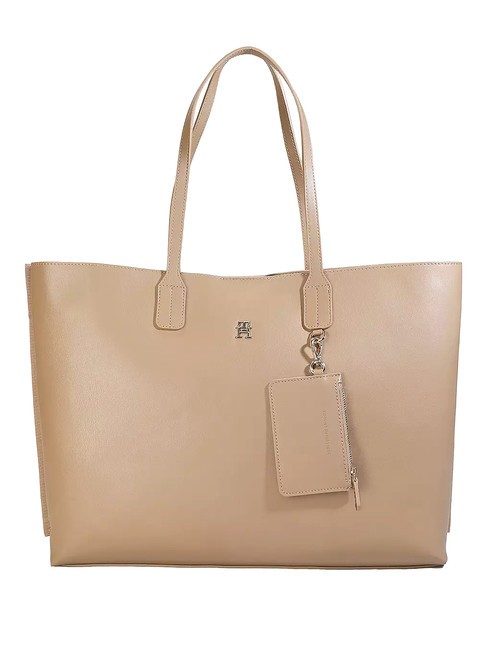 TOMMY HILFIGER TH DISTINCT Shoulder Shopping Bag safari canvas - Women’s Bags